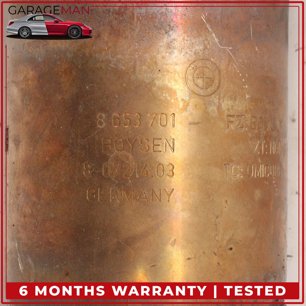 2018-2024 BMW X3 G01 SUV Exhaust Downpipe 8653701 OEM