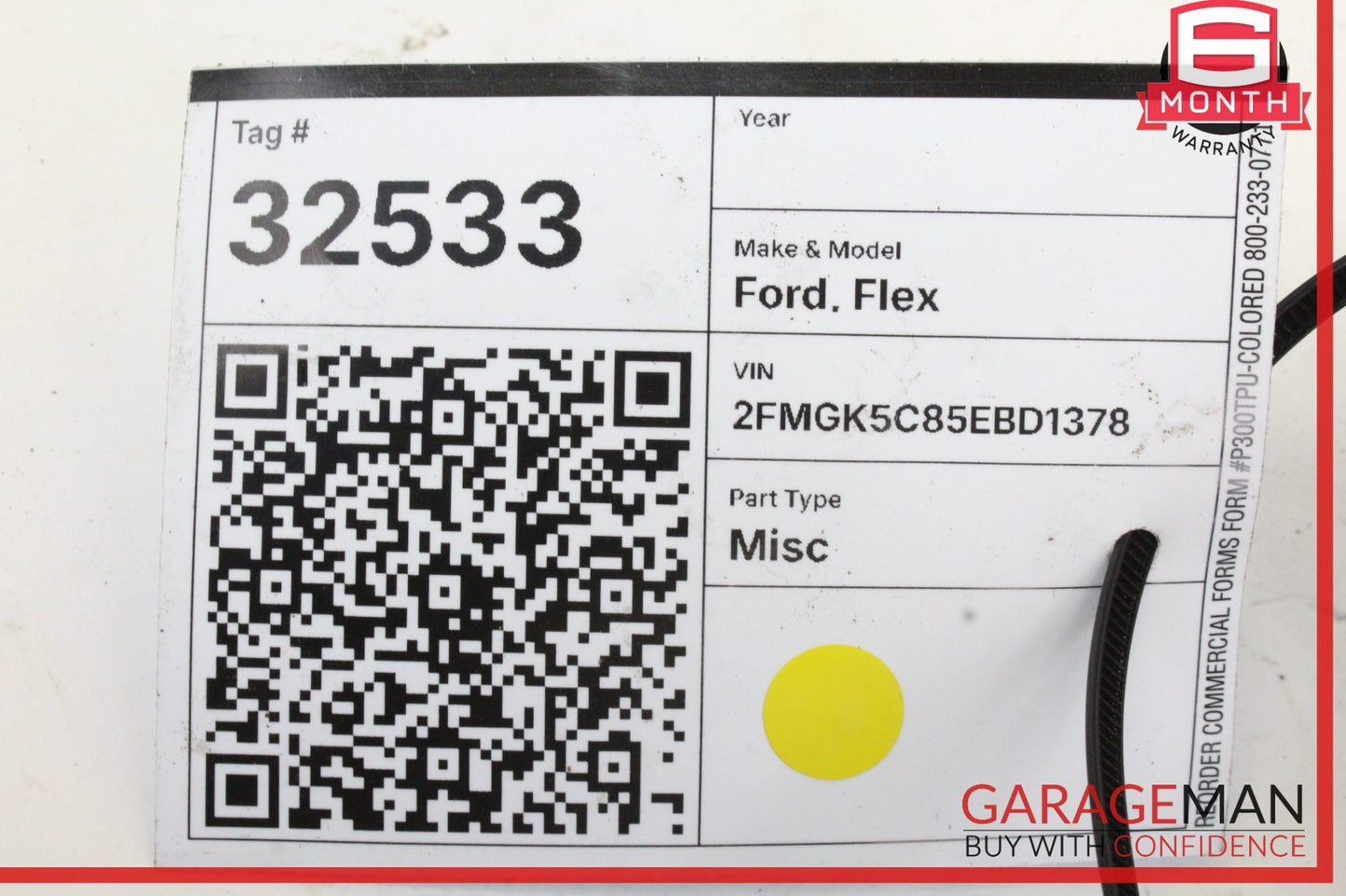 2009-2019 Ford Flex Rear Right Side Door Lock Actuator 8A8378264A00BB OEM