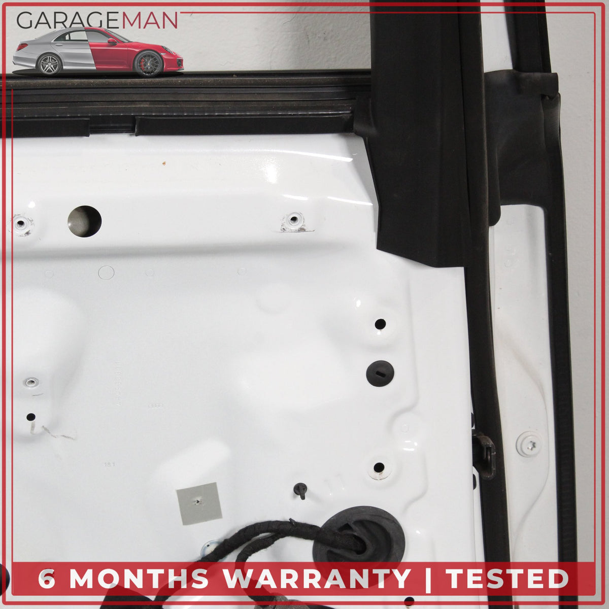 2011-2018 Audi A8 S8 Rear Left Driver Side Door Shell Glacier White Metallic OEM