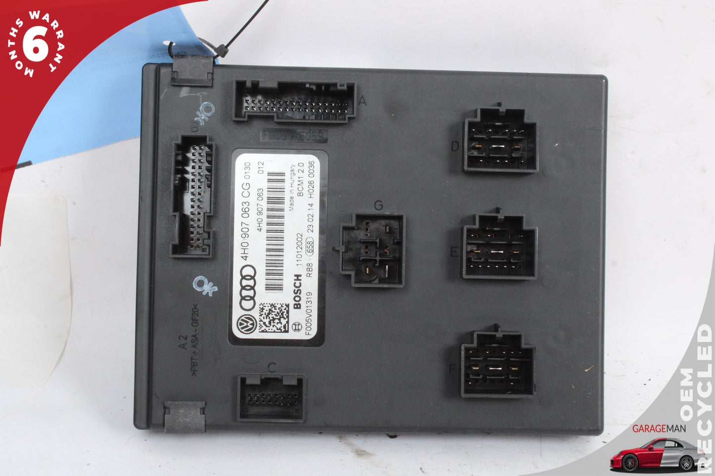 2012-2018 Audi A6 A7 S6 S7 Body Control Module 4H0907063CG OEM