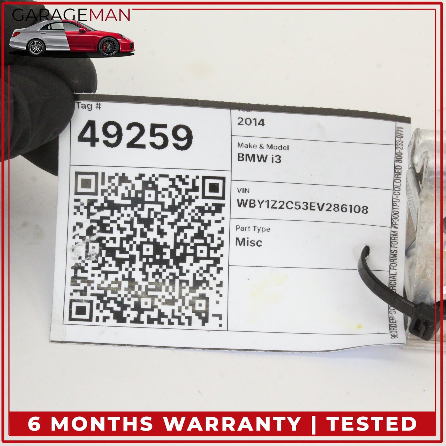 2014-2021 BMW i3 I01 Front Right Side Lower Bumper Reinforcement Bar Bracket OEM