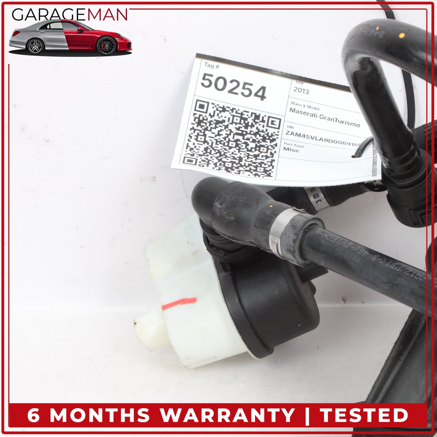 2008-2019 Maserati GranTurismo M145 Fuel Tank Vapor Emission Reservoir Valve OEM