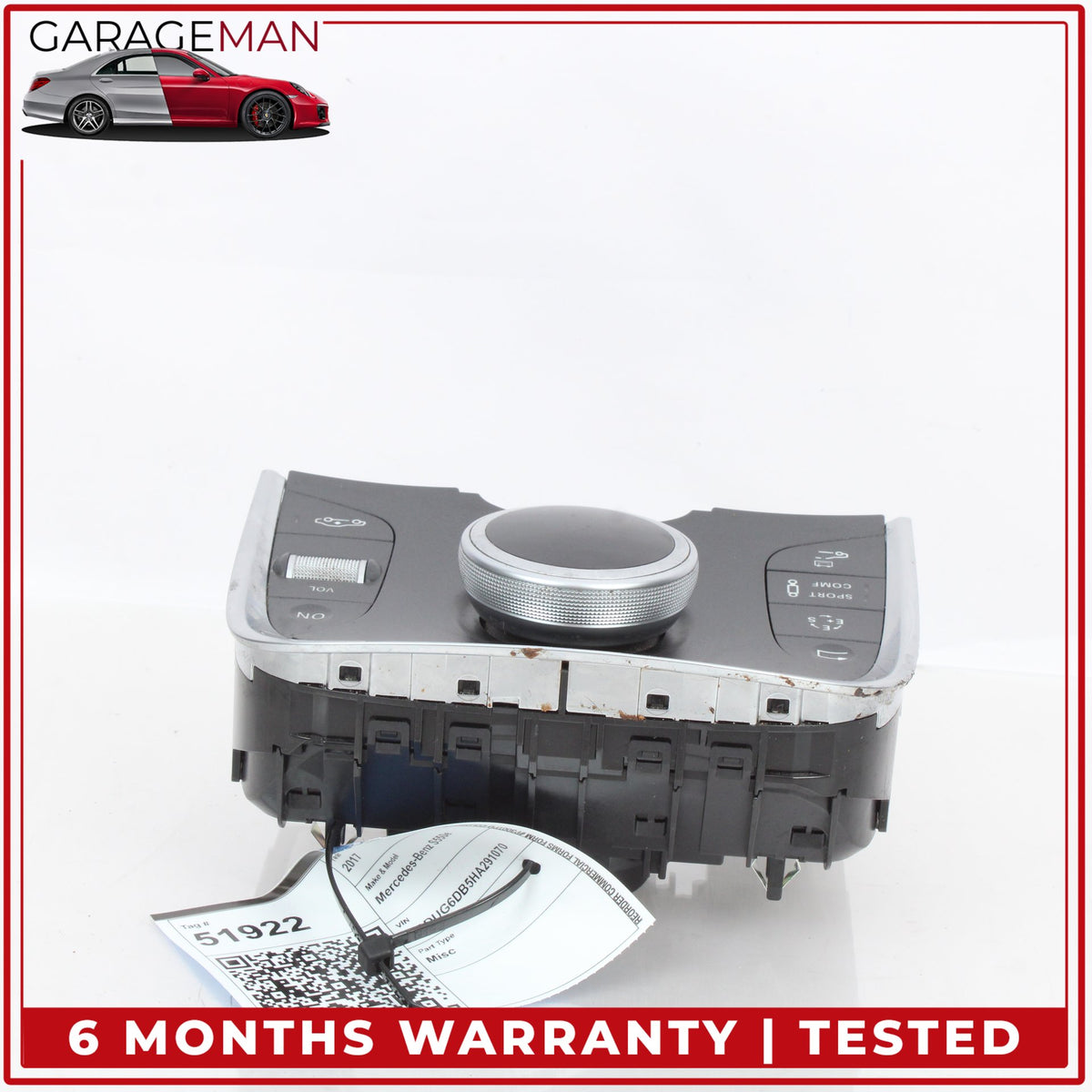 2015-2017 Mercedes W222 S550e Center Console Multi Function Control Switch OEM