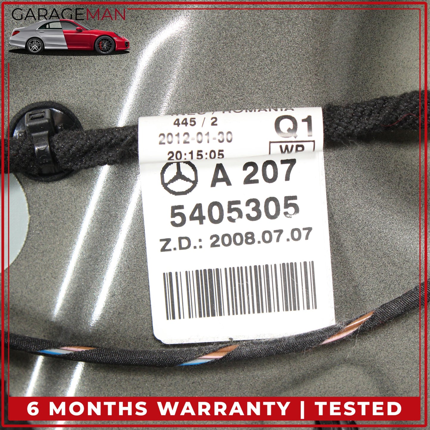 2011-2017 Mercedes W207 E350 E400 Convertible Front Right Door Shell Gray OEM
