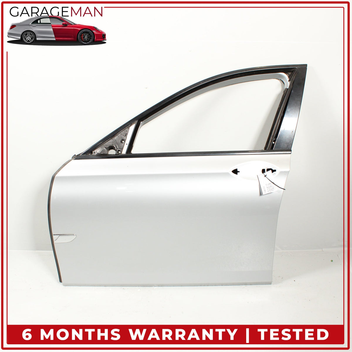 2009-2015 BMW 740i 750i Front Left Driver Side Door Shell Silver Metallic OEM