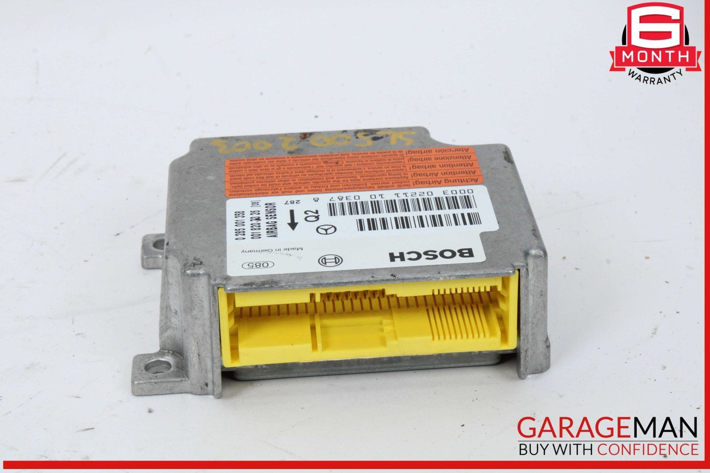 03-06 Mercedes R230 SL500 SL55 AMG Airbag Air Bag Sensor SRS Control Module OEM