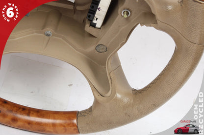 2003-2009 Mercedes W219 CLS550 Front Left Steering Wheel Wood Beige Wood OEM