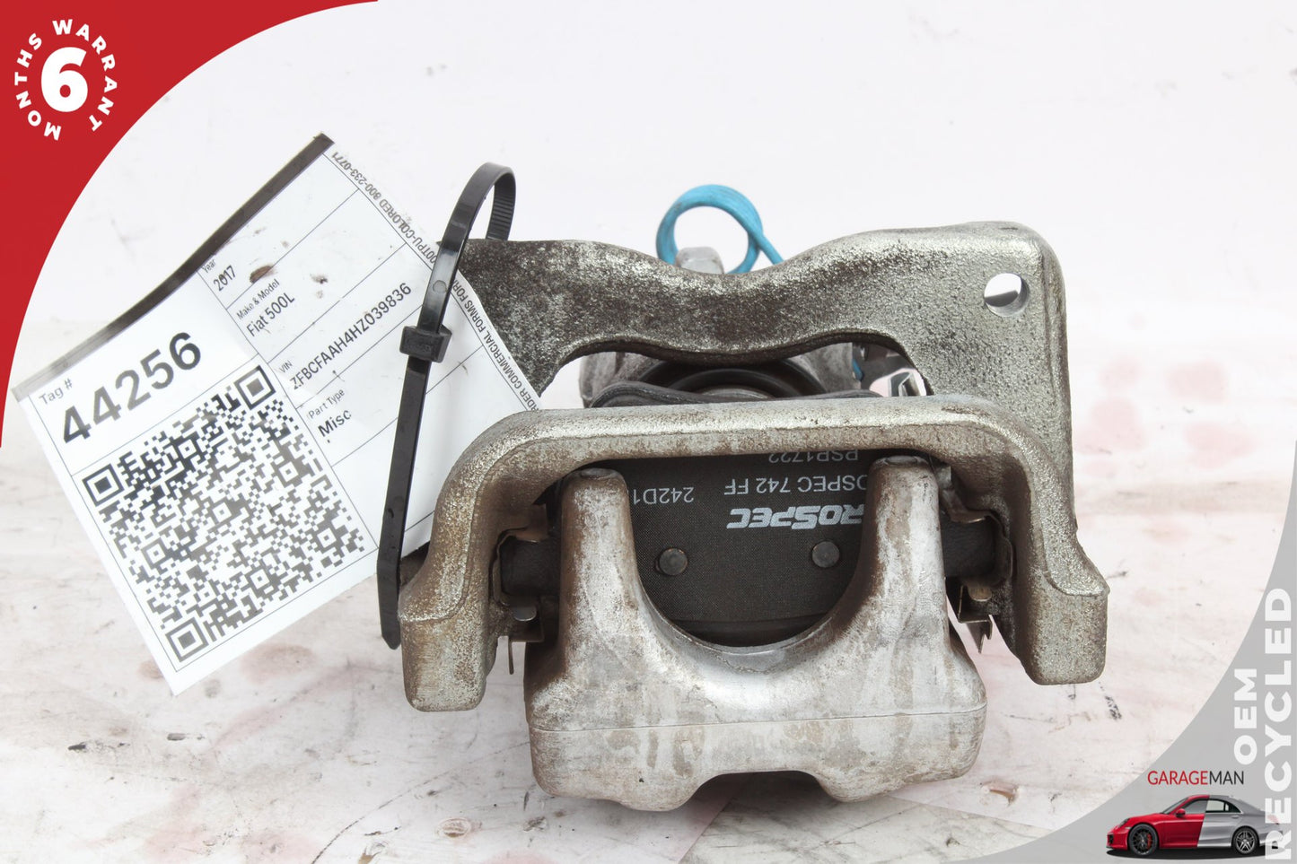 2014-2020 Fiat 500L Rear Left and Right Side Brake Caliper Set 68211489AA OEM