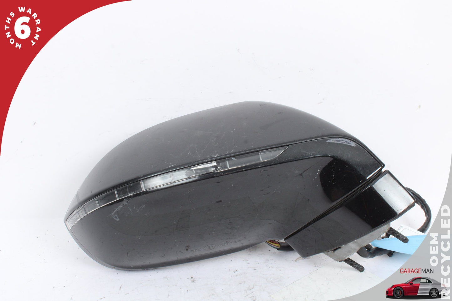 2012-2018 Audi A7 Front Right Side Door Rear View Mirror w/ Blind Spot Black OEM