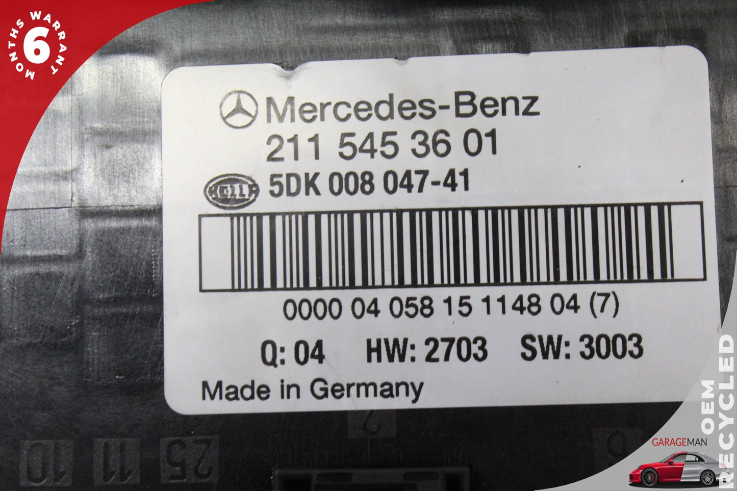 2003-2011 Mercedes W211 E500 CLS500 Rear Trunk Fuse Box Module 2115453601 OEM