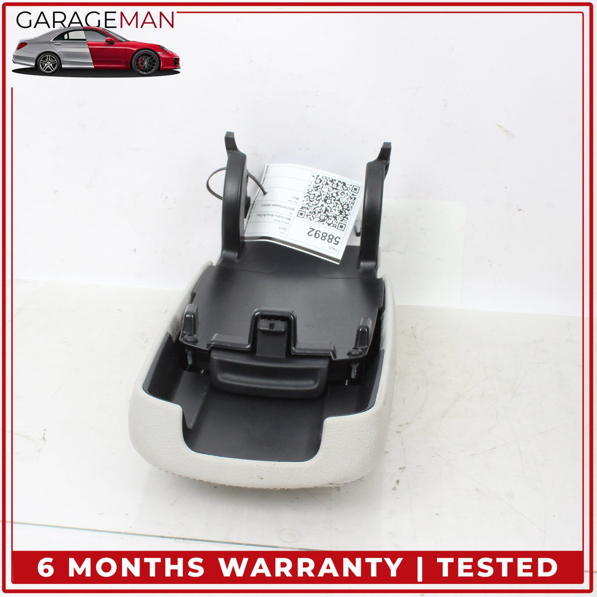 2014-2015 Mercedes W242 B Electric Drive Front Center Armrest Lid Cover Gray OEM