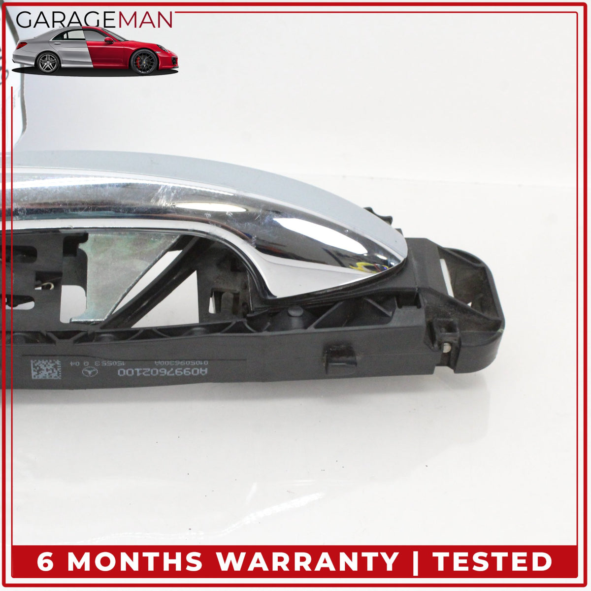 2015-2020 Mercedes W205 C300 Rear Left Side Exterior Door Handle Silver OEM