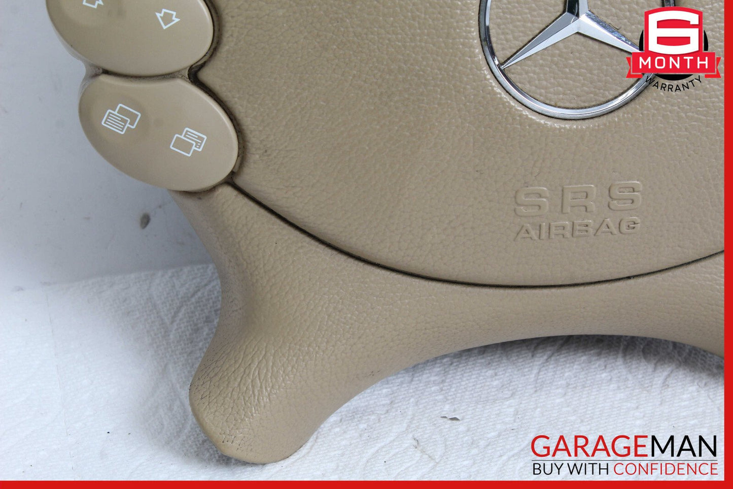 03-12 Mercedes W211 E350 E320 E550 Steering Wheel Airbag Air Bag Brown OEM