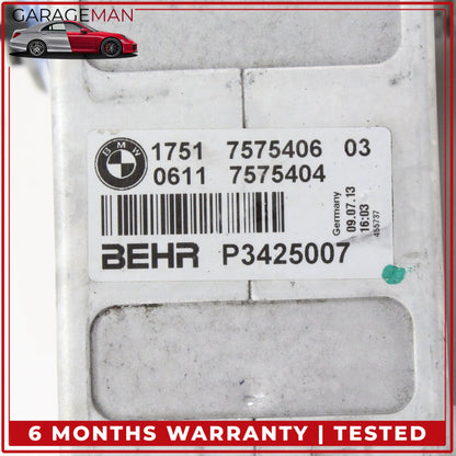 2014-2018 BMW X5 F15 Right Side Turbocharger Intercooler 7575406 OEM