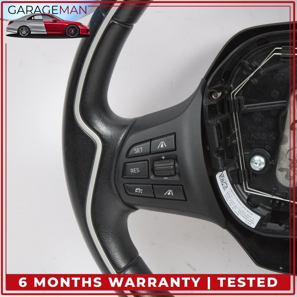 2014-2021 BMW i3 I01 Front Left Driver Side Steering Wheel Black 6870168 OEM