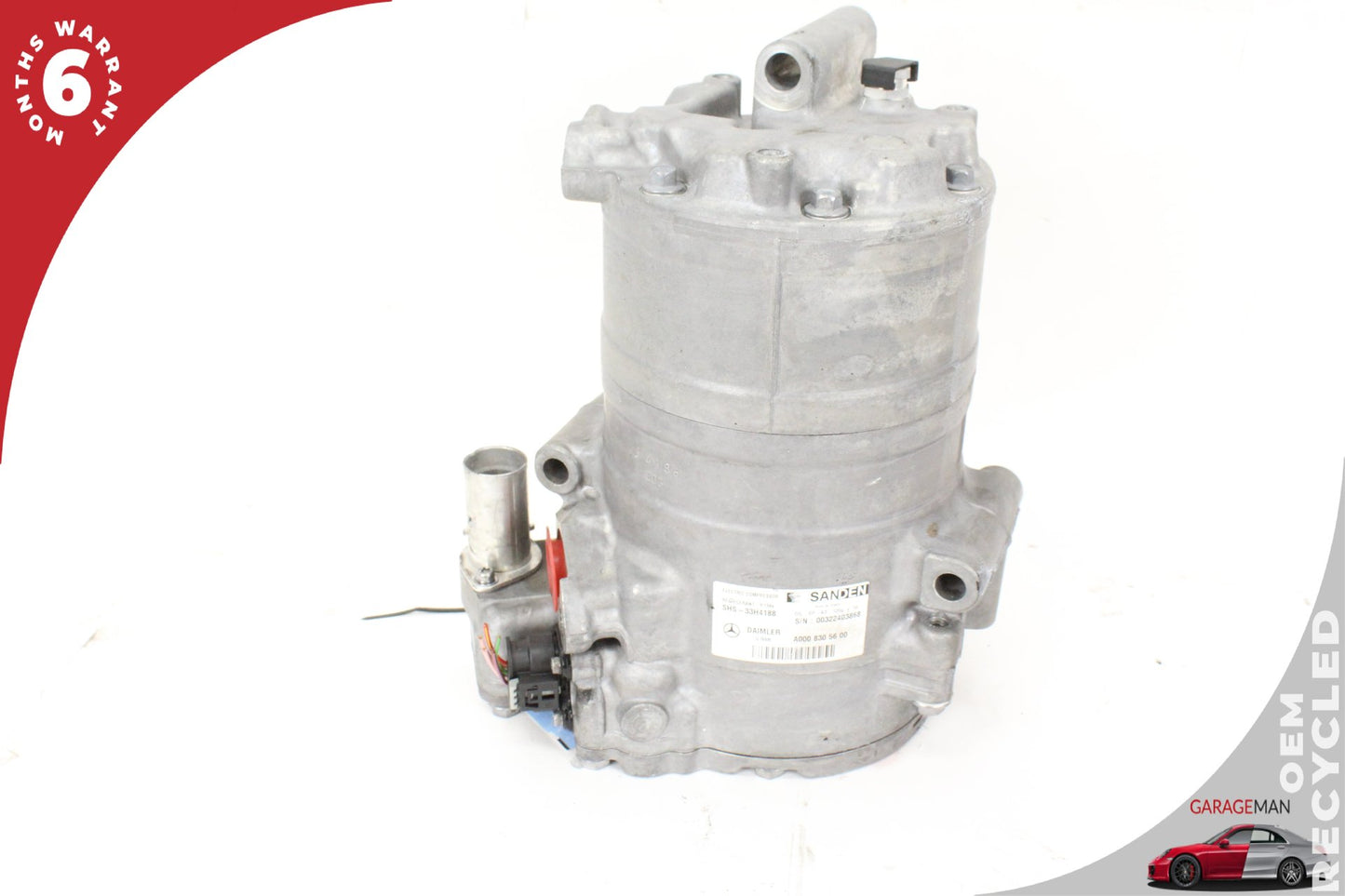 2016-2018 Mercedes-Benz C350e W205 Sedan AC A/C Air Conditioning Compressor 0008305600