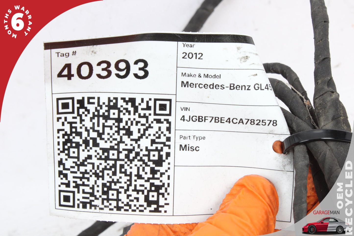 2006-2012 Mercedes-Benz GL450 X164 SUV Rear Bumper Parking Sensor Wire Harness 2215420417