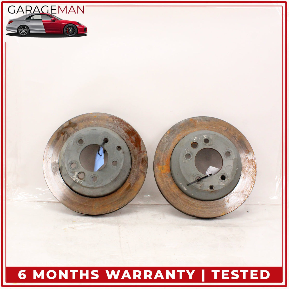2003-2018 Porsche Cayenne 955 Rear Left and Right Side Brake Rotor Disc Set OEM