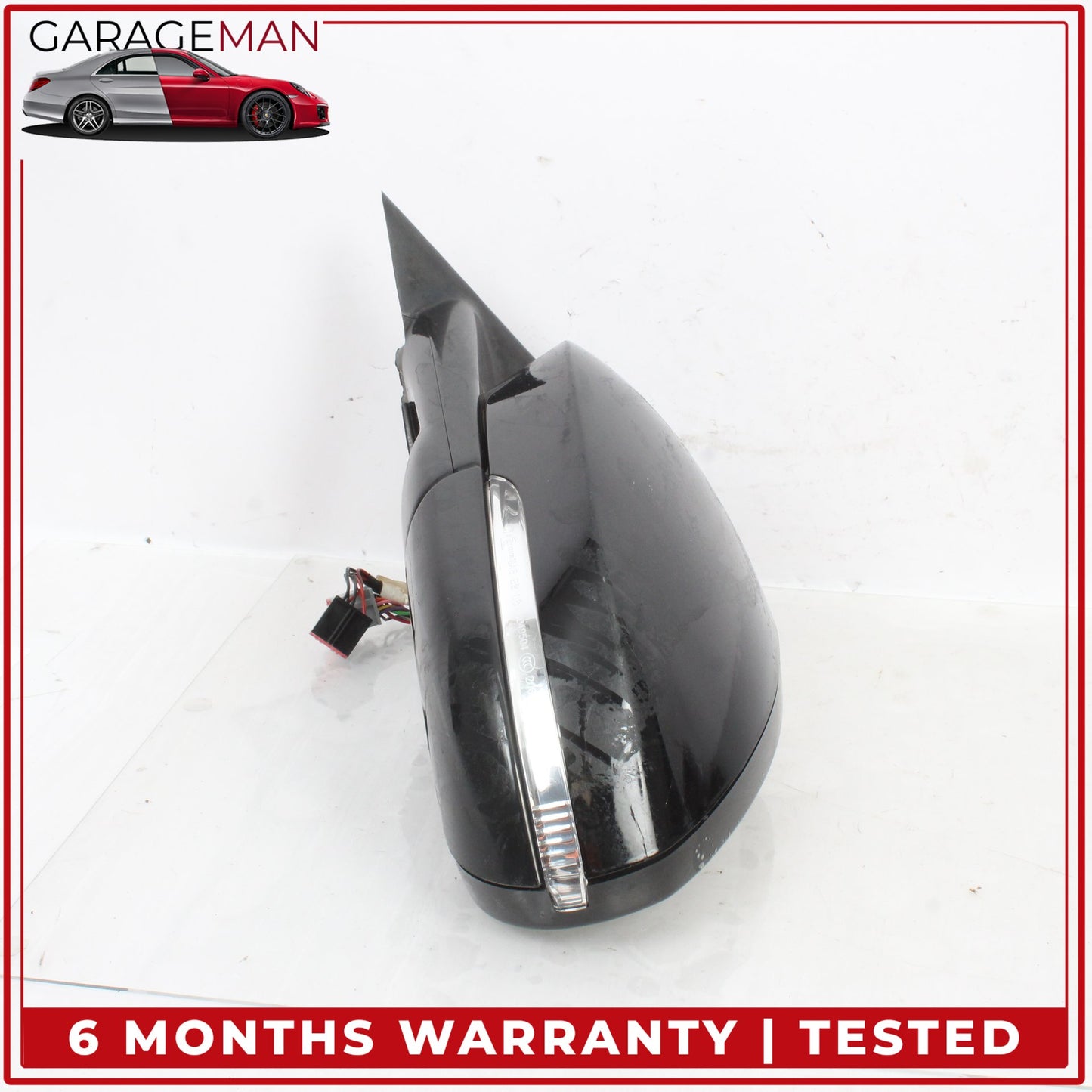 2014-2024 Jaguar F-Type X152 Front Left Door Rear View Mirror w/ Blind Spot OEM