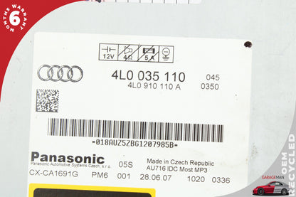 2007-2009 Audi Q7 CD Changer 6 Disk Player 4L0035110 OEM
