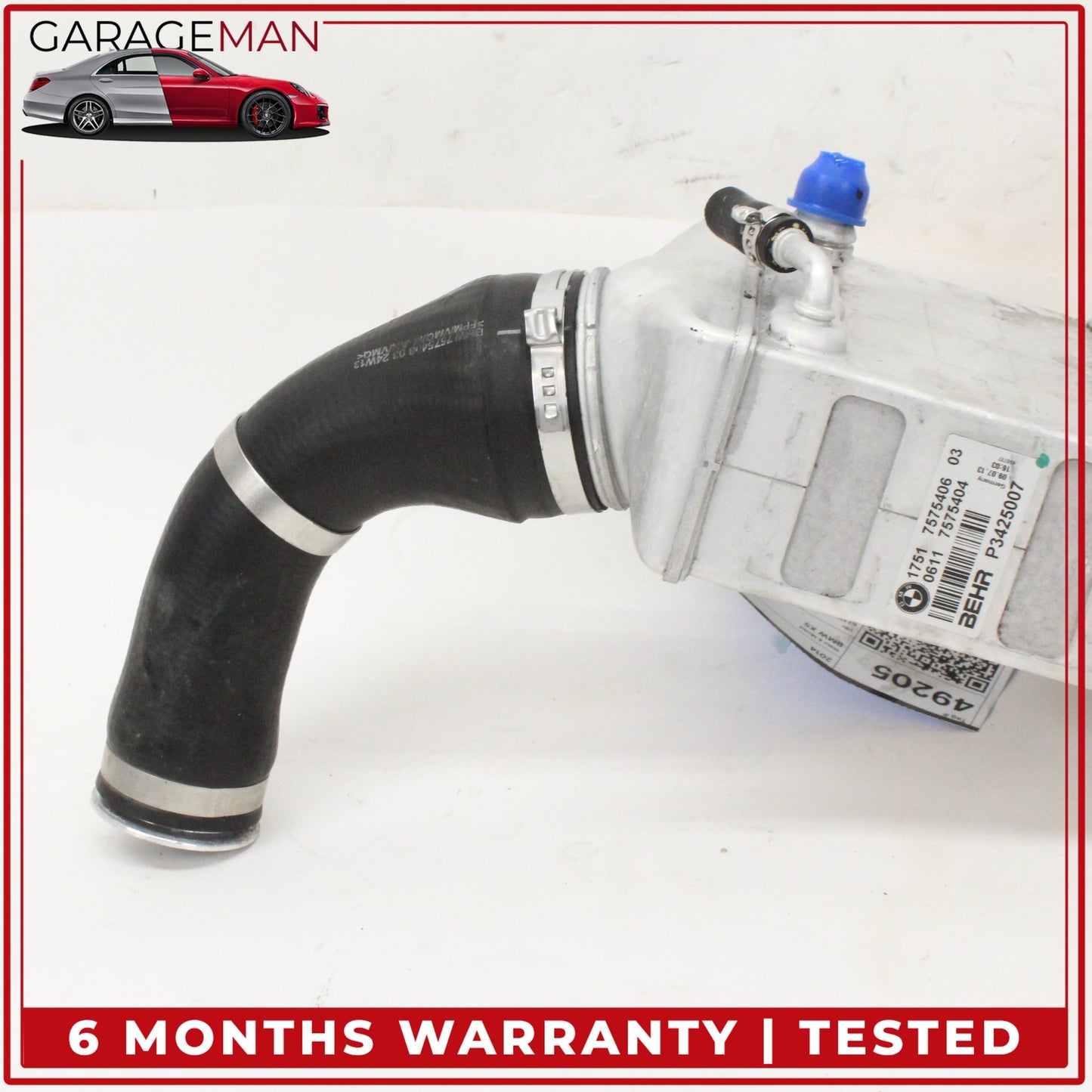 2014-2018 BMW X5 F15 Right Side Turbocharger Intercooler 7575406 OEM