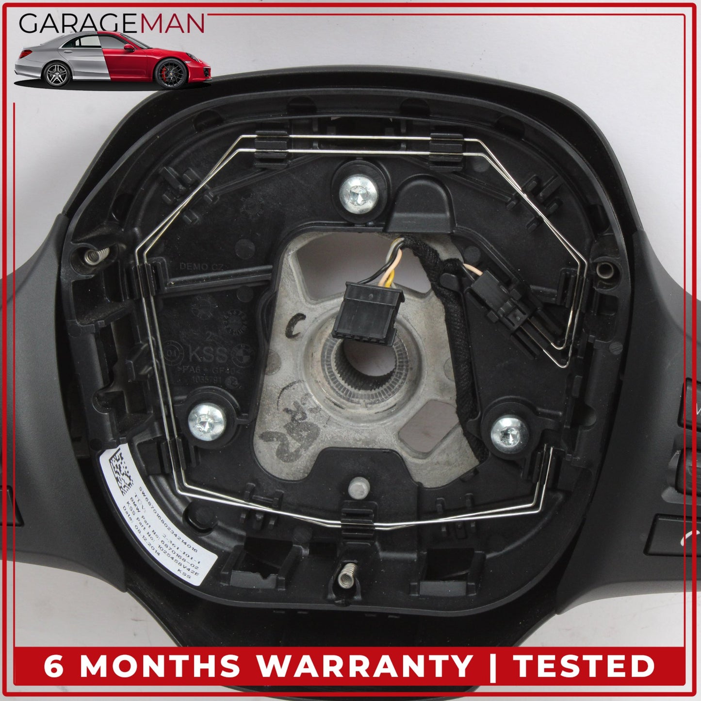 2014-2021 BMW i3 I01 Front Left Driver Side Steering Wheel Black 6870168 OEM