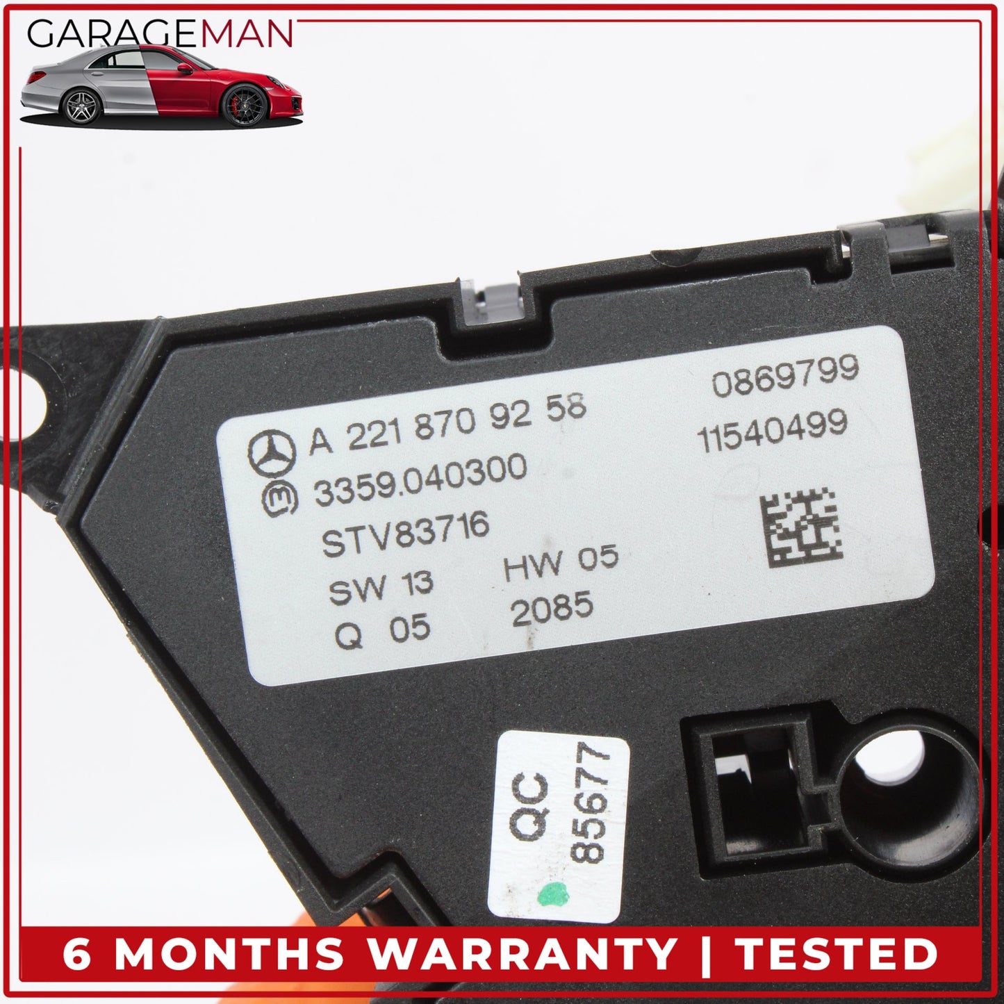 2007-2014 Mercedes-Benz CL550 W216 Coupe Front Left Seat Control Memory Switch 2218709258 OEM