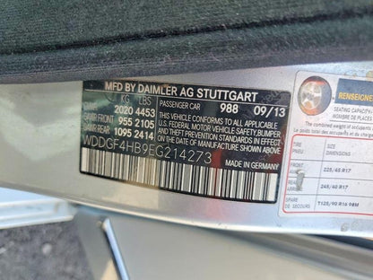 Parting Out- 2014 Mercedes-Benz C250 W204- 221