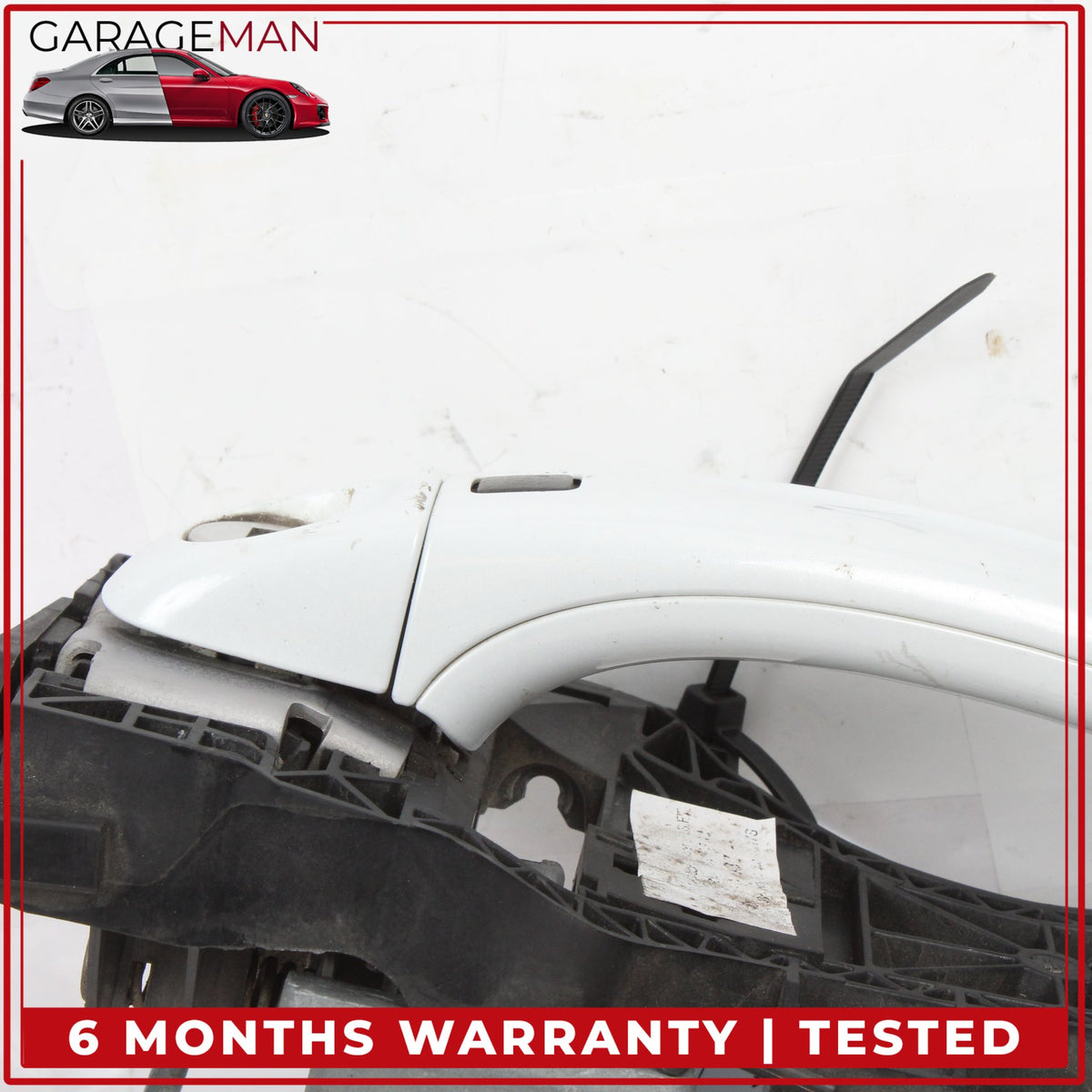 2007-2015 Audi Q7 Front Left Driver Side Exterior Door Handle White Metallic OEM