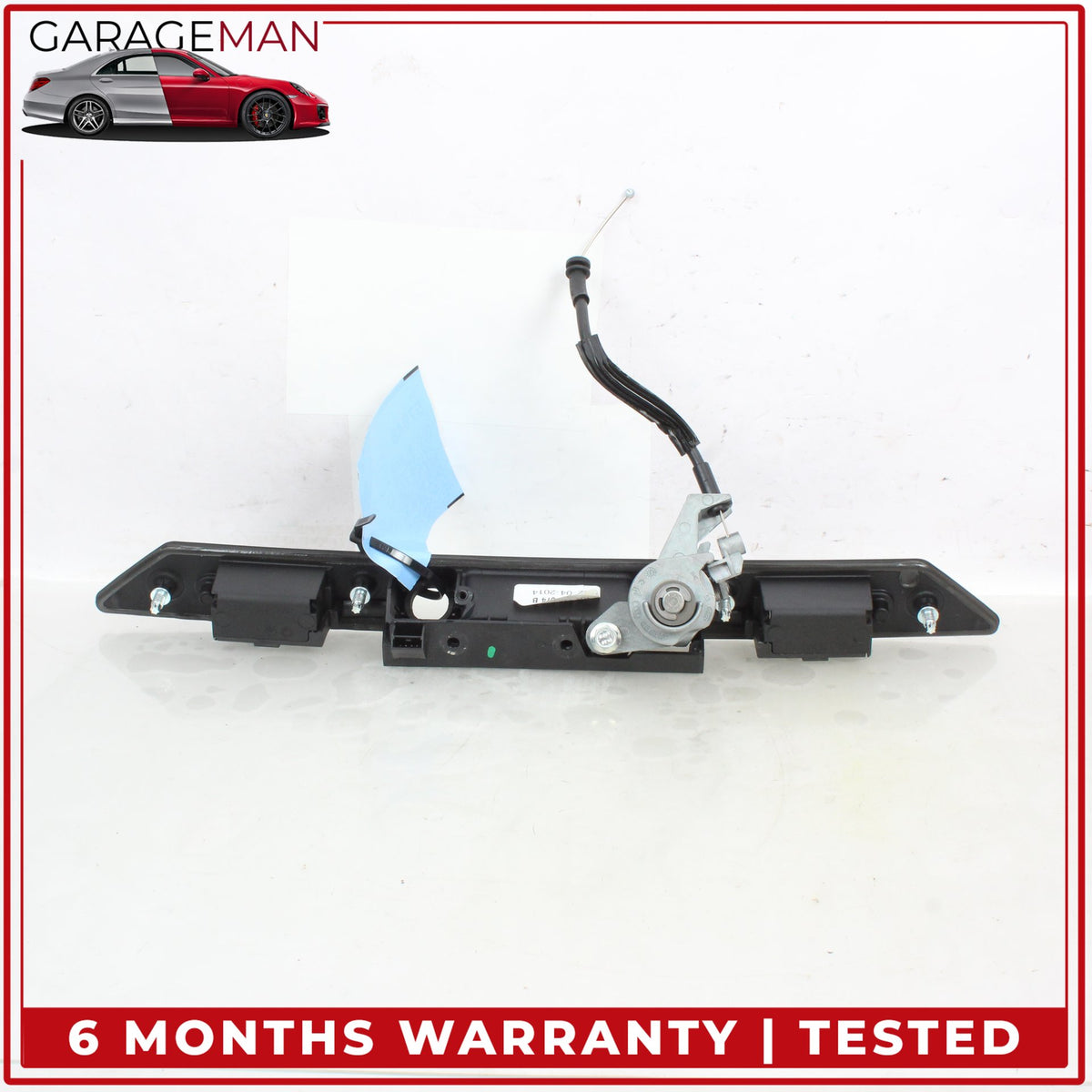 2011-2018 Audi A8 S8 Rear Trunk Lid License Plate Panel w/ Lock Cylinder OEM