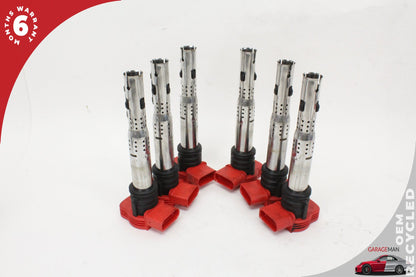 2005-2019 Audi A7 A6 A8 Quattro Sedan Ignition Coils Set of 6 Pc 06E905115 OEM