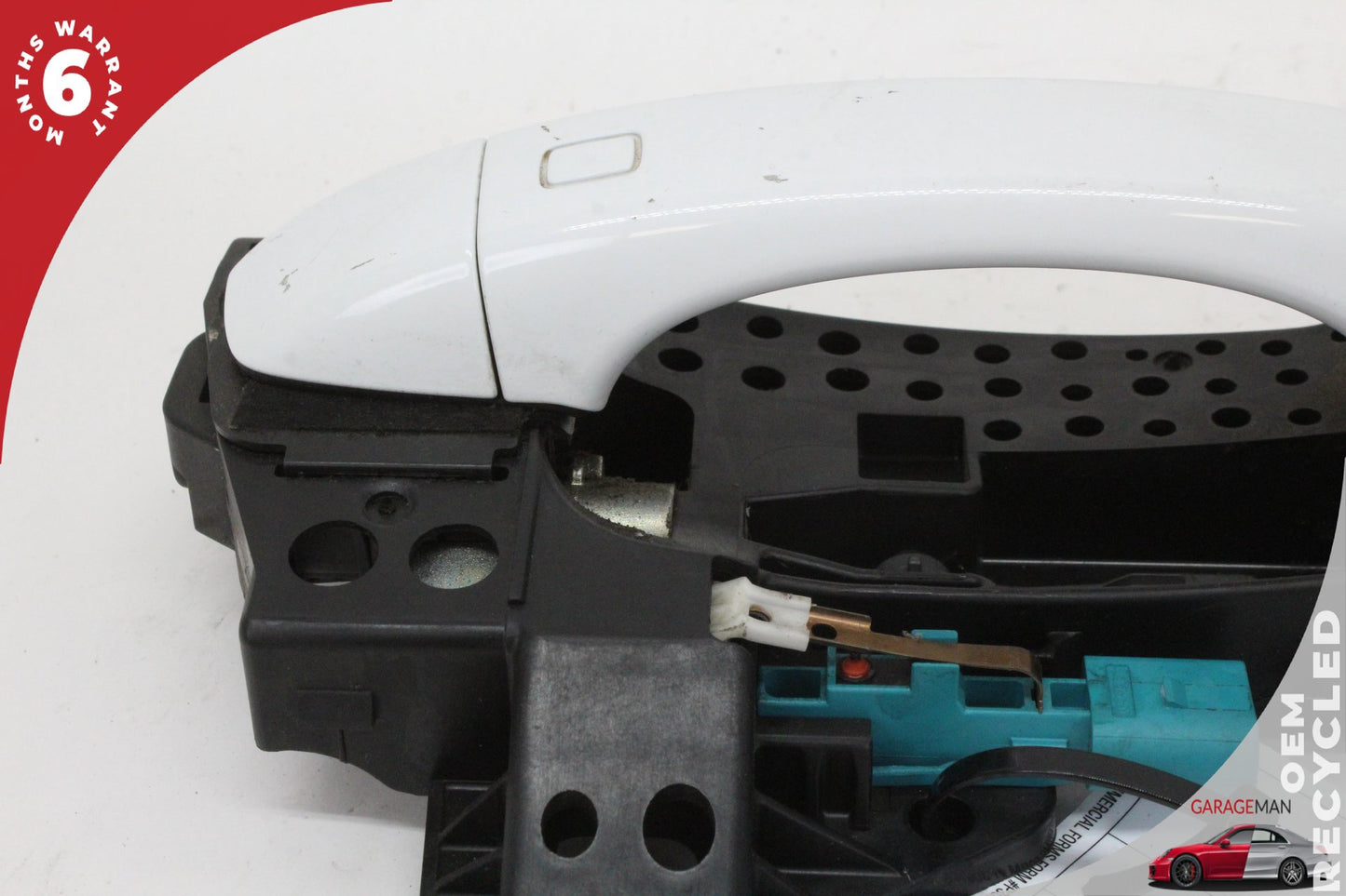 2012-2018 Audi A7 Right Passenger Side Exterior Door Handle White 4H0837886 OEM
