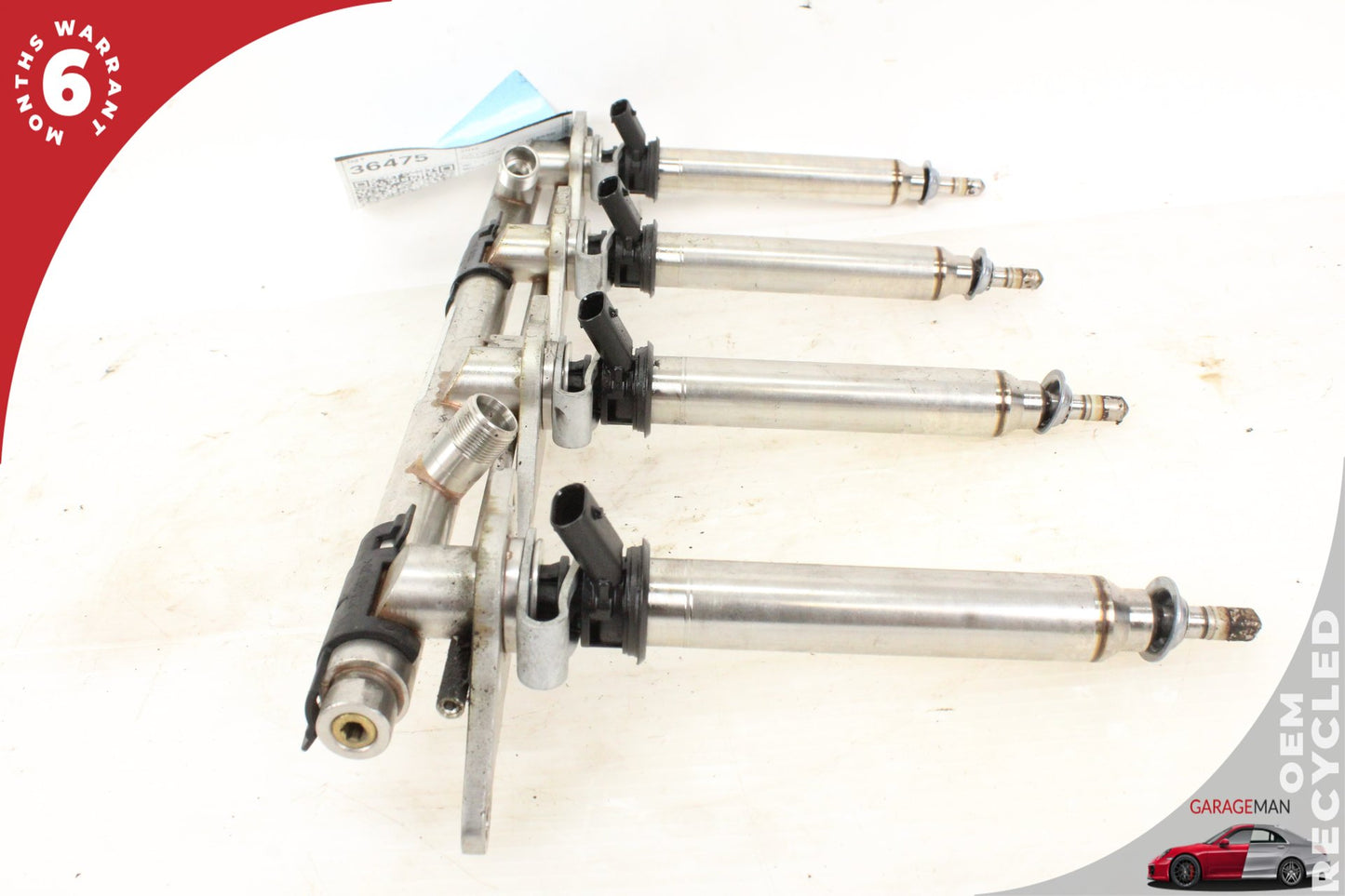 2011-2019 Mercedes W218 CLS550 Left Fuel Injection Rail Line w/ Injectors OEM