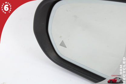 2015-2021 Mercedes W205 C300 C350e Left Door Rear View Mirror w/ Blind Spot OEM