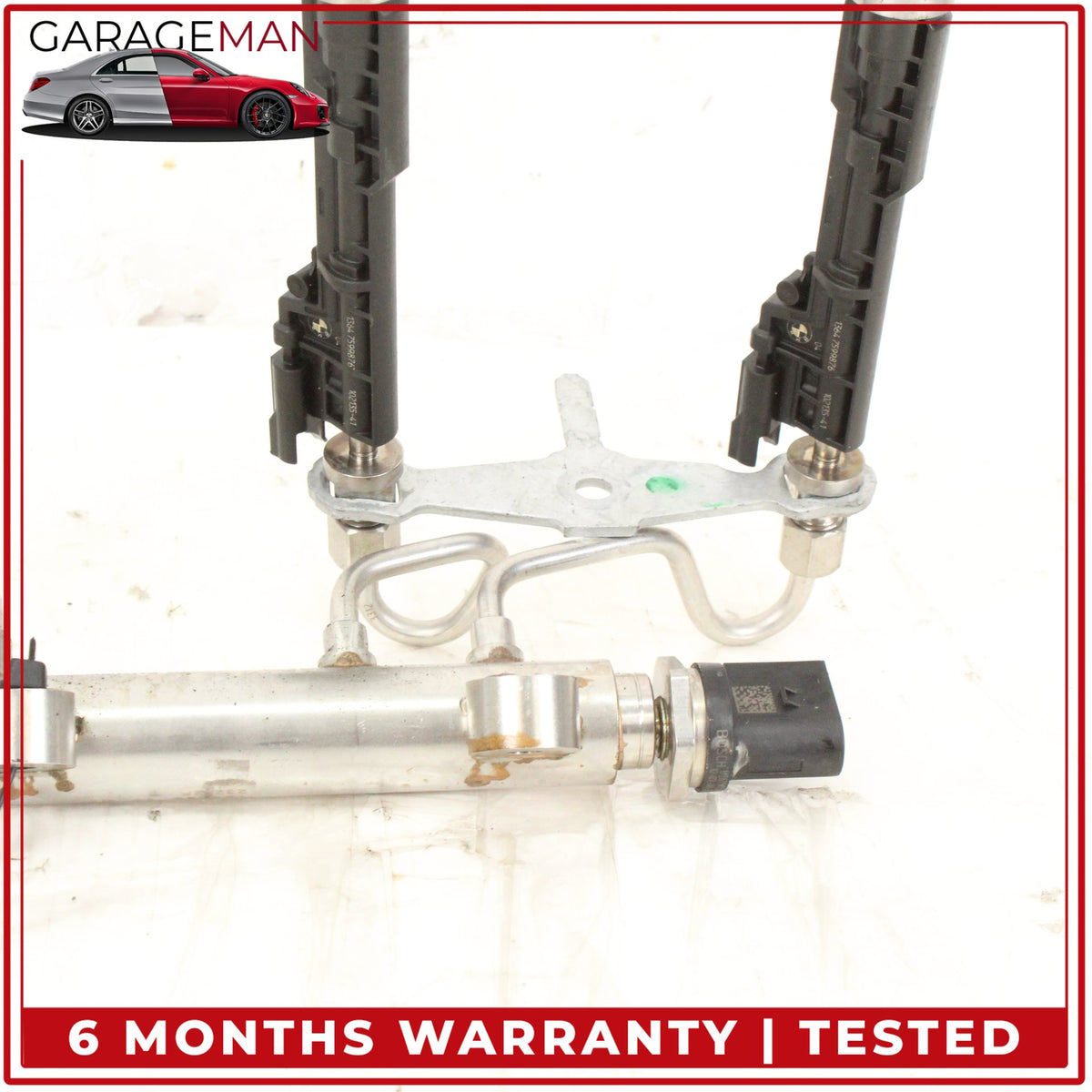 2013-2019 BMW 650i F06 Sedan Fuel Rail w/ Injectors 8649320 OEM