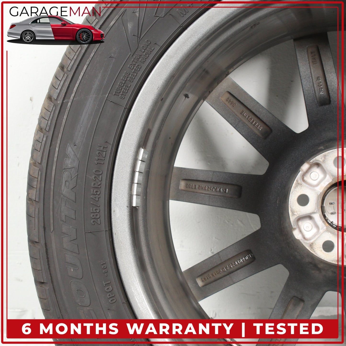 2017-2025 Audi Q7 SQ7 10 Spoke Wheel Rim w/ Tire 9JX20H2 ET33 4M0601025AD OEM