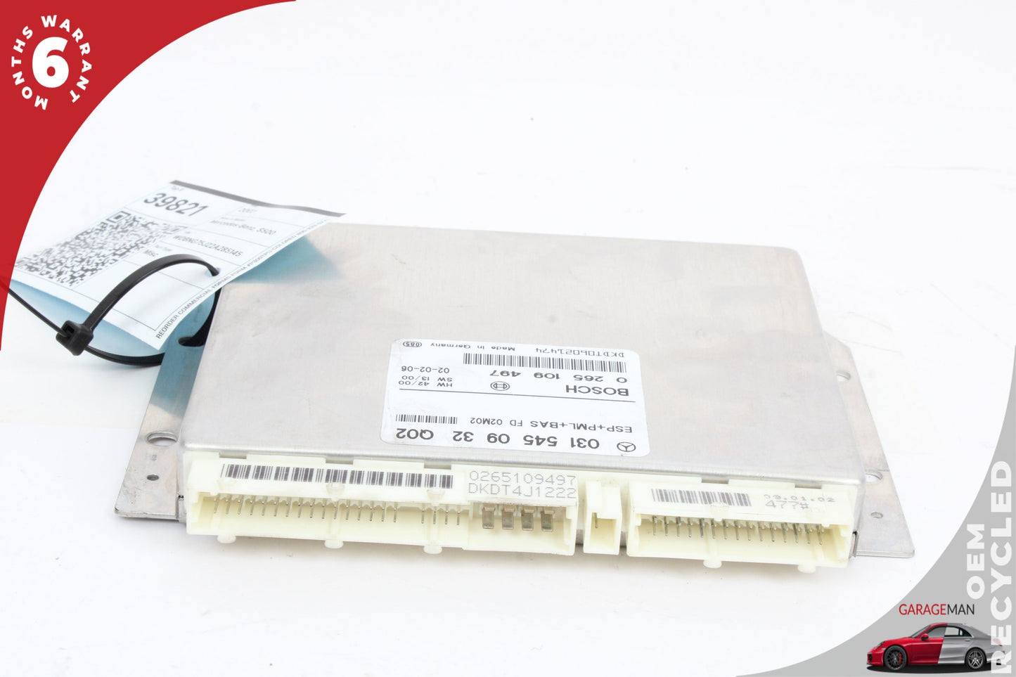 00-06 Mercedes-Benz S500 W220 ABS ESP Control Module 0315450932 Genuine