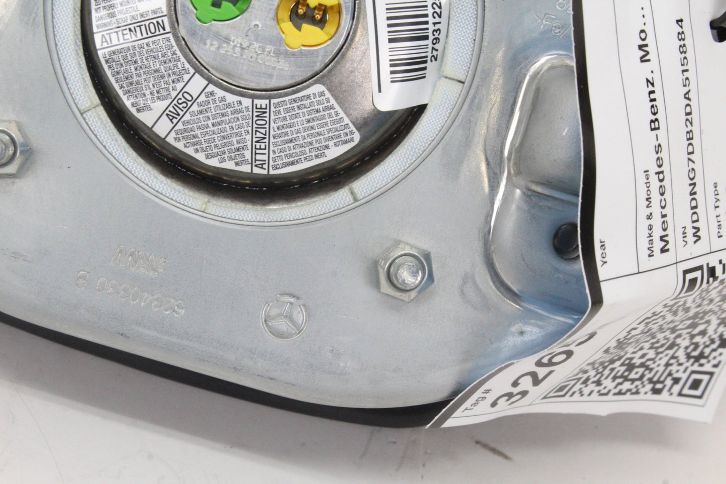 2010-2014 Mercedes-Benz S550 W221 Sedan Steering Wheel Airbag 2218602902 OEM