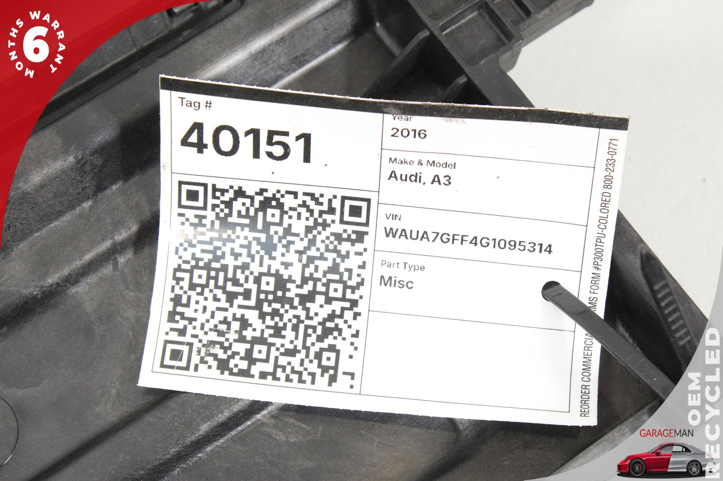 2015-2016 Audi A3 8V Sedan Cooling Fan 5Q0121207K OEM