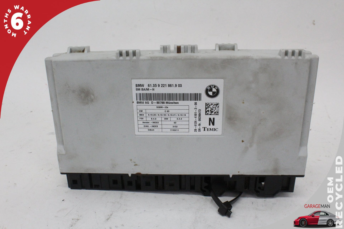 2007-2013 BMW 335is 135i 535i Front Right Side Seat Control Module 9221861 OEM