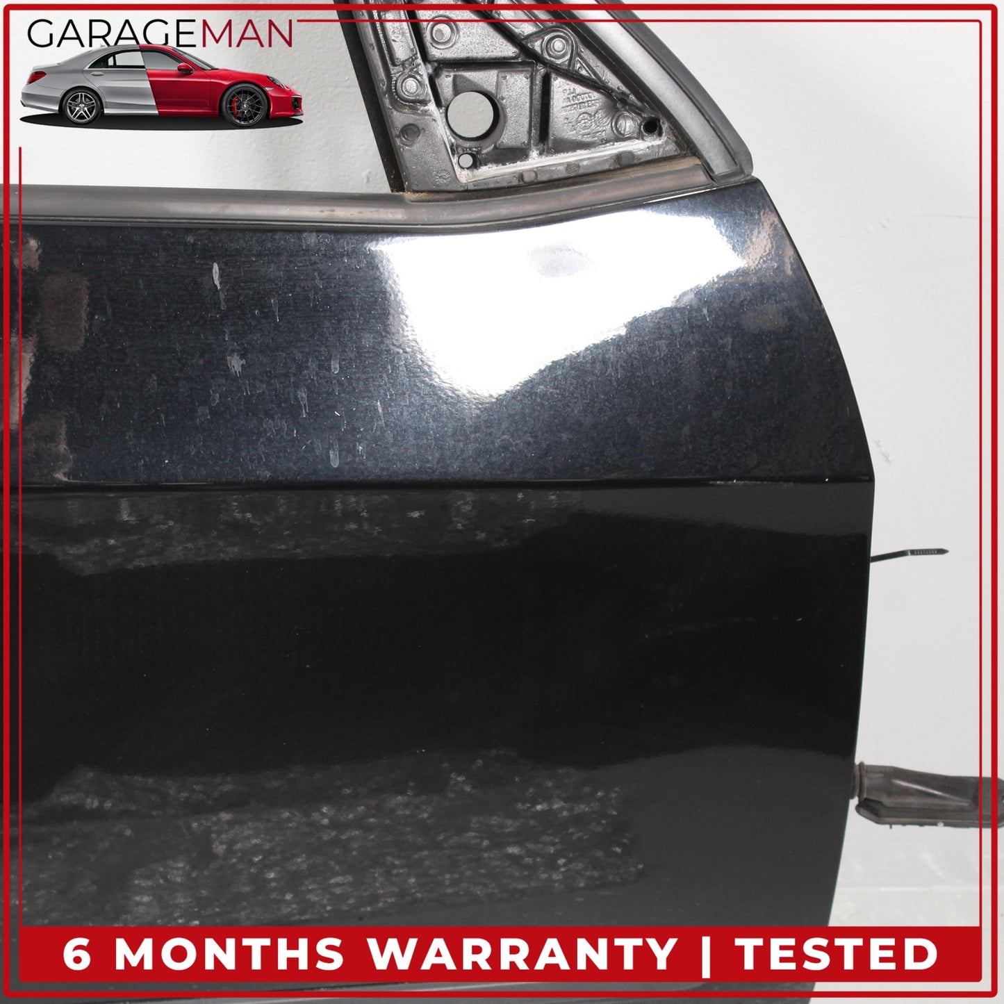 2007-2013 BMW X5 E70 Front Right Side Door Shell Black w/ Window Regulator OEM