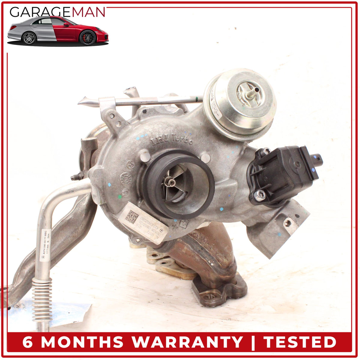 2015-2020 Mercedes W213 E300 C300 M274 2.0L L4 Turbo Turbocharger 2740903280 OEM