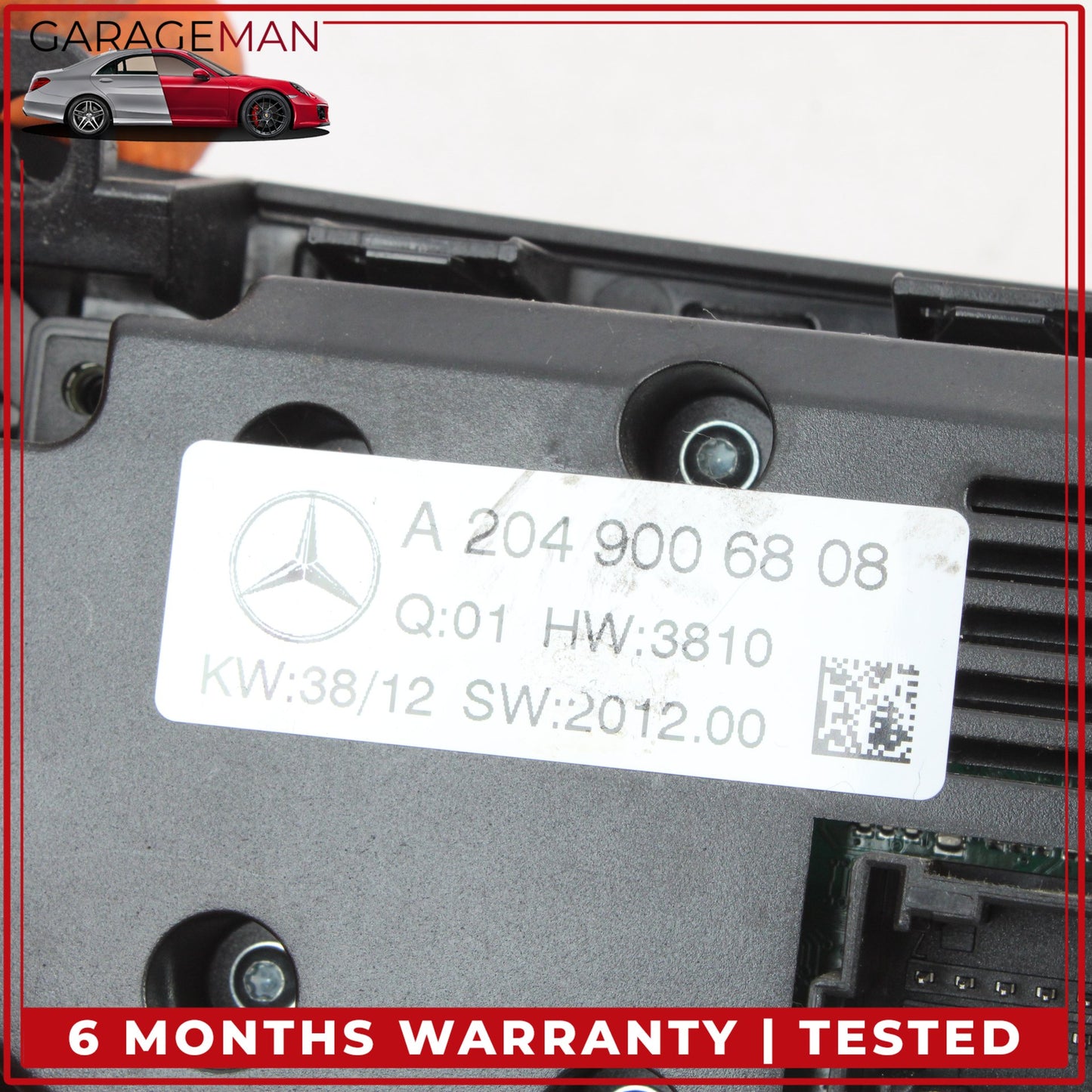 2012-2015 Mercedes W204 C250 AC Temperature Climate Control Panel 2049006808 OEM