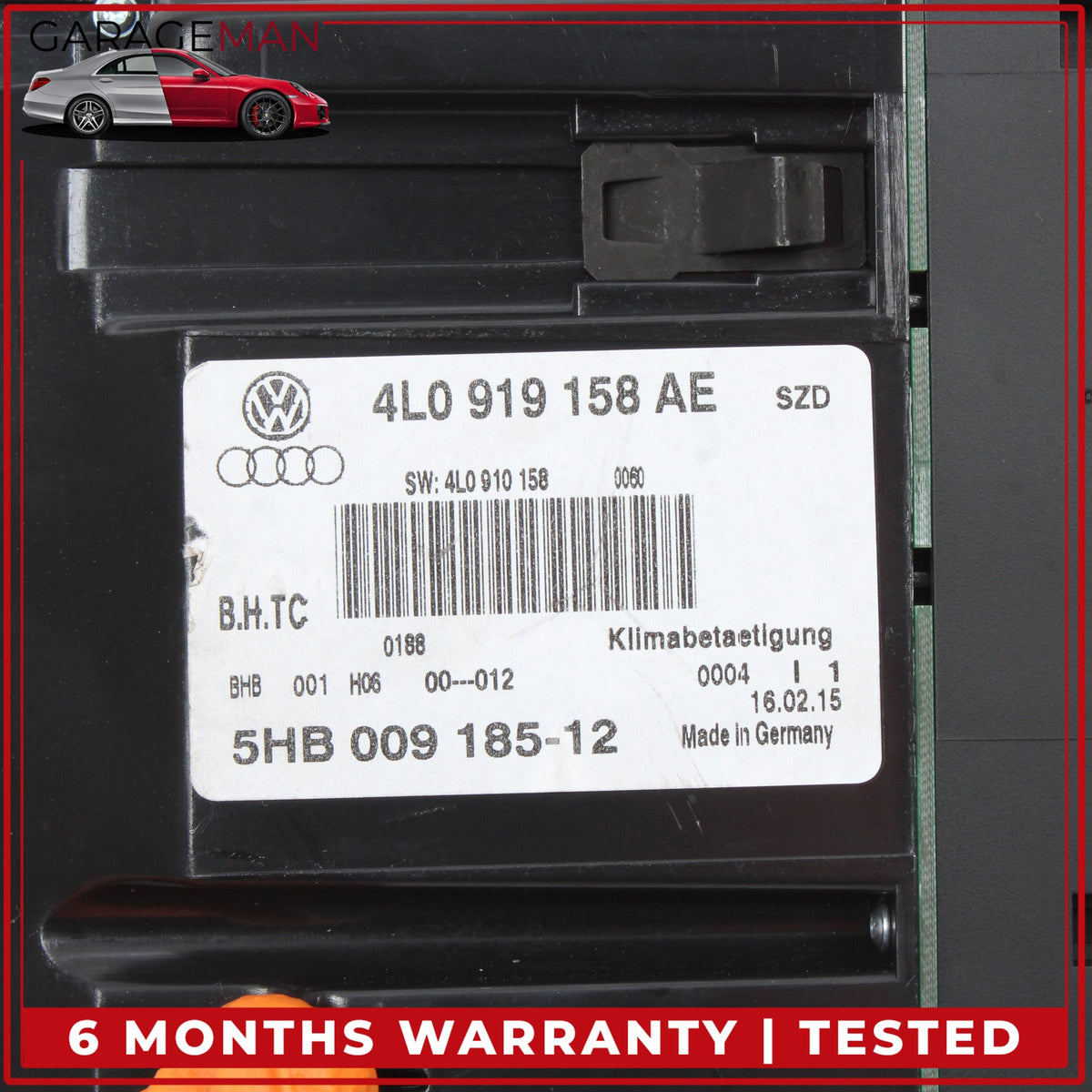 2010-2015 Audi Q7 Rear Center AC Climate Control Switch Panel 4L0919158AE OEM