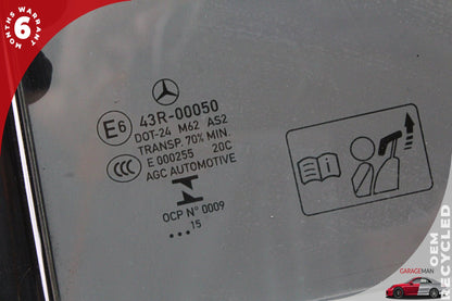 2014-2019 Mercedes W117 CLA45 AMG Rear Left Quarter Window Glass 1177300118 OEM