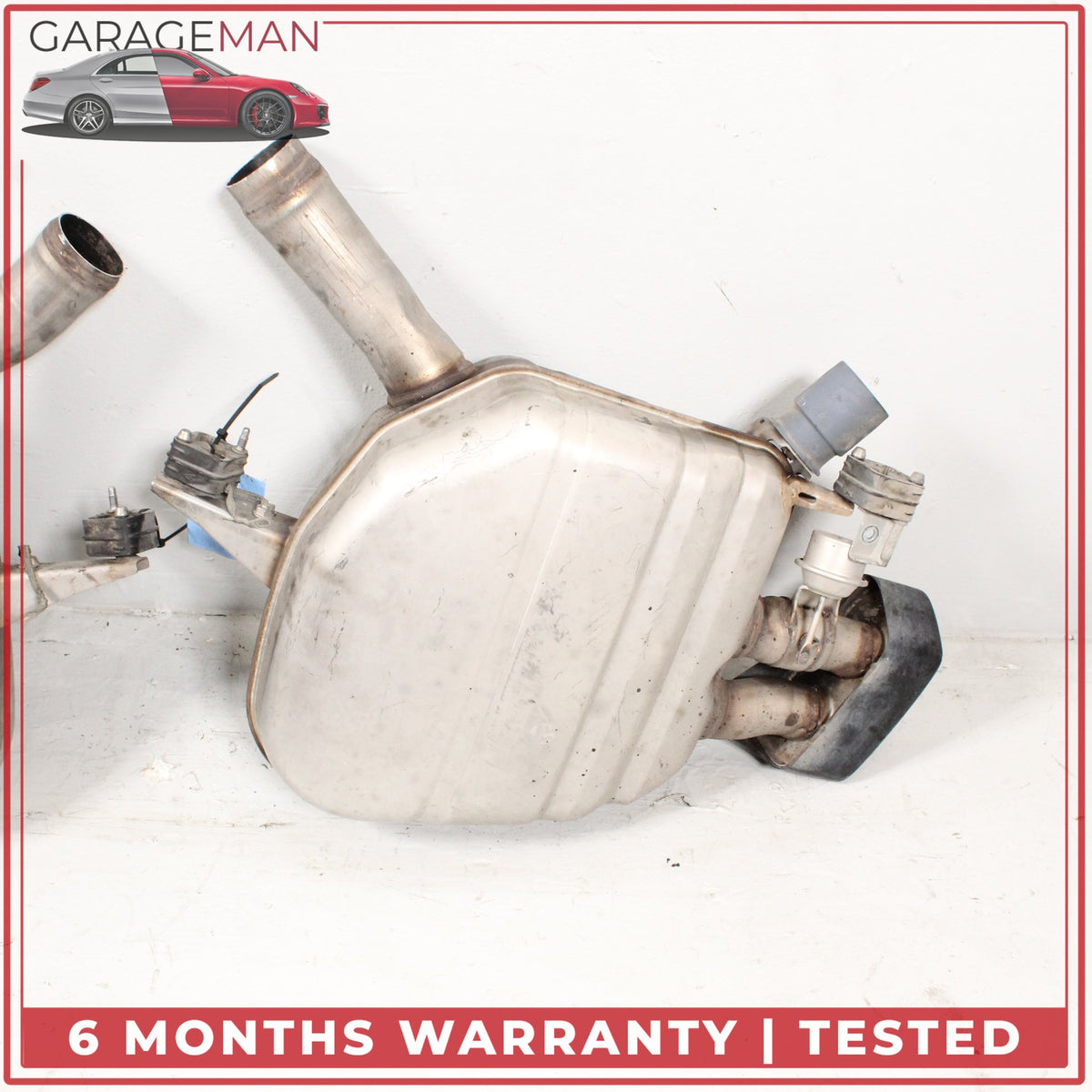 2012-2019 BMW 650i Rear Left and Right Side Exhaust Muffler w/ Tip Set of 2 OEM