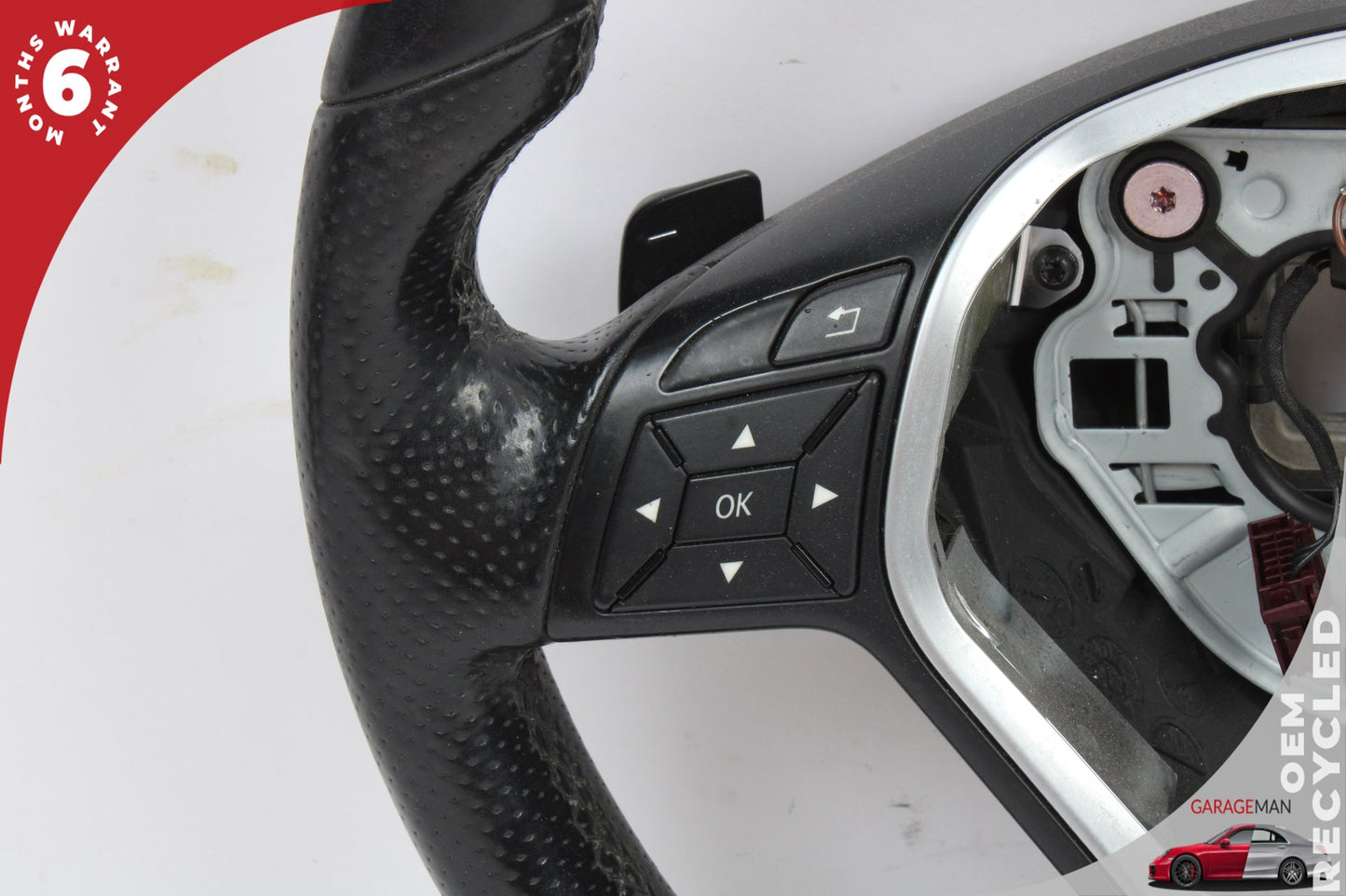 12-18 Mercedes-Benz E350 W212 Sedan Steering Wheel w/ Paddle Shifters 2184600118