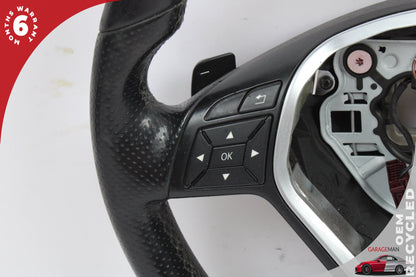 12-18 Mercedes-Benz E350 W212 Sedan Steering Wheel w/ Paddle Shifters 2184600118