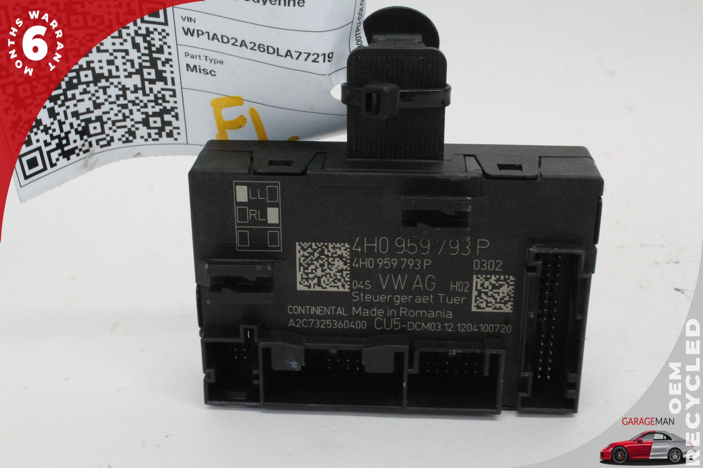 2011-2024 Porsche Cayenne 958 Macan 95B Front Left Side Door Control Module OEM