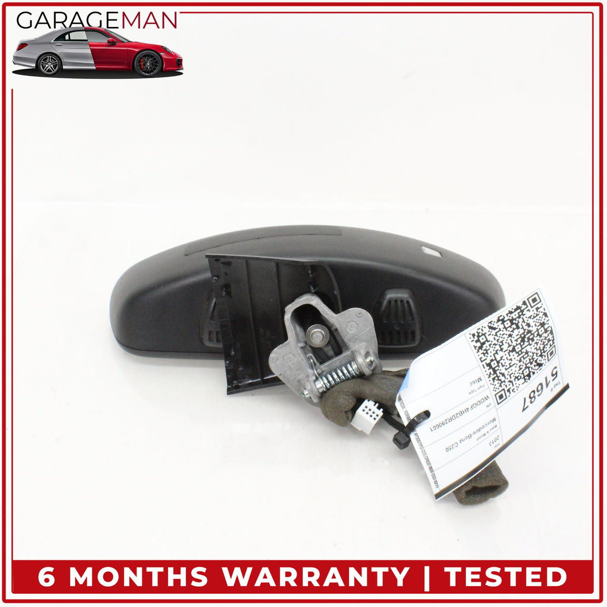 2012-2017 Mercedes W204 C250 C300 Front Upper Windshield Rear View Mirror OEM